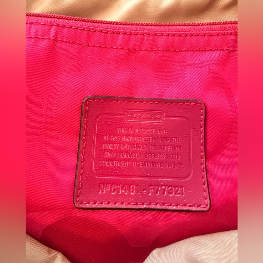 Coach Pink Tote Bag - Picture 6 of 7